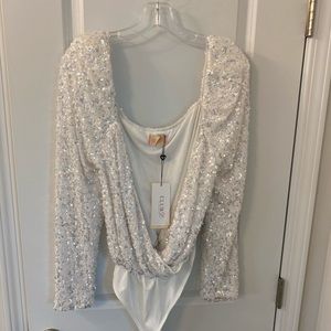 Sequin body suit